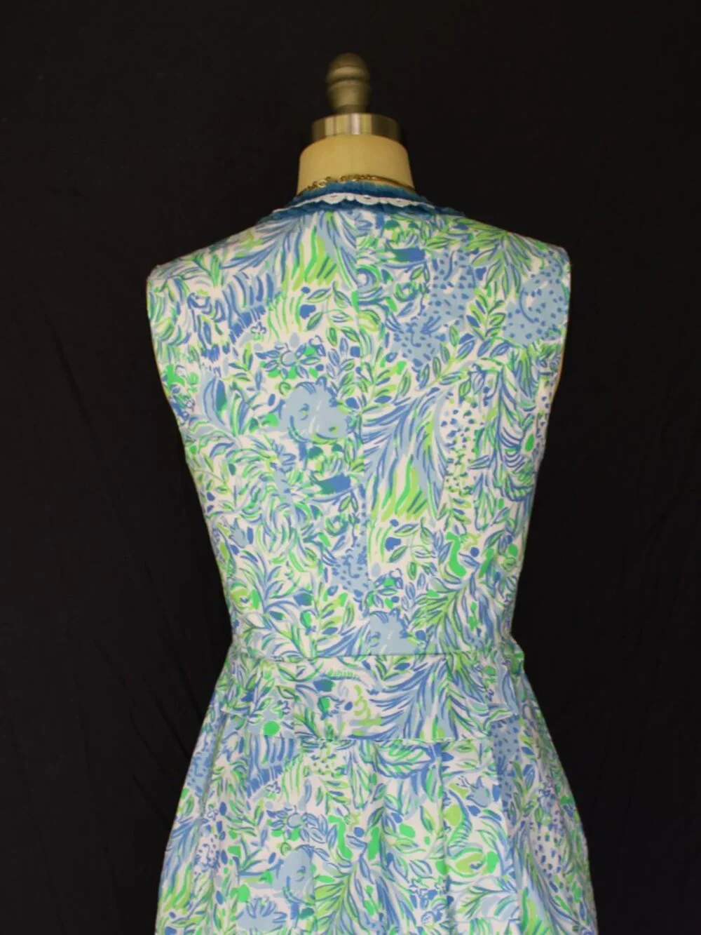 Custom Lilly Pulitzer trachten German Bavarian Dirndl corset dress crochet lace - Picture 12 of 12